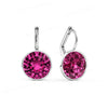Bella Drop Earring for Women Christmas Birthday Austrian Crystals Round Cut Dangle Silver Gold Color Pierced Jewelry - Image 40