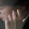 Silver Snake Ring Charm Personality Animal Shape Ring Birthday Party Gift for Women Jewelry - Image 4