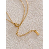 Stainless Steel Double Layer Star Zircon Chain Necklace Summer Collarbone Chain Jewellery Jewelry - Image 3
