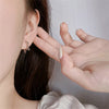 Silver Color Hollow Cat Ear Girls Buckle Cute Cat Model Suitable Girl Earrings for Women Jewelry - Image 2