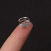 1 pcs Cute Zircon No Piercing Circle Ear Cartilage Cuff Earring Gold Color Copper Mix Cross Crown Shape Ear Hoop Jewelry - Image 6