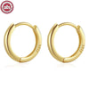 Silver Hoop Earrings for Women Men Micro Pave CZ Minimalist Huggie Hoops Stackable Ear Jewelry Gifts - Image 7