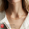 10PCS Bead Chain Stainless Steel Chain Choker Necklace Women Chain Necklace Sets for Women Gift - Image 2