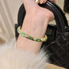 Double Bangle Vintage Cloisonne Bangle Traditional Chinese Hollow Out Flower Bangle Vintage Ethnic Women's Hand Bracelet - Image 6