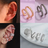 Silver Color Zircon Ear Cuff Ear Clip for Women No Pierced Cross Geometric Earcuff Wrap Rhinestone Earcuff Clips Jewelry - Image 6