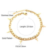 Double Layer Coin Disc Pendant Anklets Golden Color Stainless Steel Anti-allergic Rope Chain Leg Foot Bracelet Jewelry - Image 18