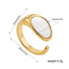 Vintage Stainless Steel Rings for Women Punk Chunky Irregular Smooth Adjustable Open Ring Jewelry Weddings Gifts - Image 7
