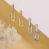 Retro Double Loop Design Drop Earrings Gold Color Geometric Round Hoop Earrings for Women Girls Punk Hip Hop Jewelry - Image 4