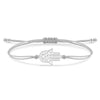 Stainless Steel Hamsa Hand Of Fatima Bracelet Women Red Grey Black Cord String Slide Knot Handmade Jewelry Gift - Image 5