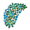 Retro Alloy Crystal Glass Exaggerated Brooch Women's Style Pin Accessories - Image 3