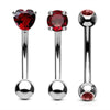 3PCS Heart Eyebrow Piercing Set Crystal Curved Barbell Piercing Flower Rook Earring Bulk CZ Star Eyebrow Ring Pack Daith Earring - Image 18