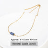 JD Handmade Boho Necklace Amethyst Faceted Bead Pendant Necklace For Women Classic Stainless Steel Couple Gifts - Image 8