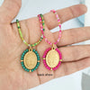 Virgin Mary Stainless Steel Pendant Charm Necklace Women Choker Beads Chain Gold Silver Color Rainbow Colorful Jewelry - Image 15