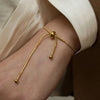 Korean Adjustable Stainless Steel Bracelet for Women Girl Men Design Gold Color Snake Chain Jewelry - Image 1