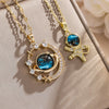 2Pcs/Set Planet Universe Moon Series CZ Pendant Necklace Sliver Gold Color Titanium Steel Chain Choker Jewelry Gift - Image 2