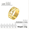 Stainless Steel Ancient Egypt Ra Udjat Ring Eye Of Horus Ankh Cross Ring for Women Protection Amulet Egyptian Jewelry - Image 6