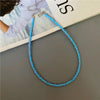 Tiny Colorful Seed Bead Choker Necklace - Image 11