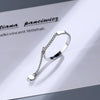 A Girl 1Pcs Chain Tassels Ring Adjustable Simple Korean Women Party Ring Finger Korean Silver Color Jewelry - Image 1