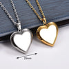 Stainless Steel Love Heart Photo Locket Pendant for Women Men Openable Picture Box Frame Charms Chain Necklace Metal Jewelry - Image 8