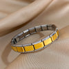 Greatera 9mm Width Italian Charm Stainless Steel Stretch Bracelets Bangles for Women Elastic Link Chain Wristband Jewelry - Image 6