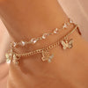 Boho Anklet Foot Chain Summer Bracelet Tassel Star Crystal Pendant Charm Anklet Sandals Barefoot Beach Foot Bridal Jewelry - Image 7
