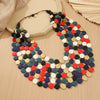 Geometric Round Wooden Beads Handmade Beaded MultiLayer Long Necklaces For Women Vacation Party Jewelry - Image 9