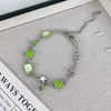 Geometric Apple Star Zircon Square Bracelet for Women Jewelry Minimalist Accessories Party - Image 3