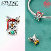 Silver Charms Sika Deer Elk Leopard Lion Monkey Beads Fit Charm Bracelet Making Pendants Gift - Image 8