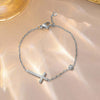 Stainless Steel Gold Color Cross Chain Bracelet for Women Shiny CZ Zircon Charm Hand Bracelet Wedding Jewelry Gift - Image 8