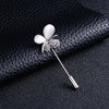 Letter Rhinestone Word Letter Pins Brooches For Women Butterfly Zircon Long Needle Brooch Clothing Jewelry Gift - Image 6