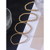 3/4/5/6 MM Stainless Steel Beads Daily Handmade Elastic Bracelet Bangle Wrist Gold Color Jewelry Men - Image 6
