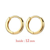 Two-Piece Mini Hoop Piercing Earrings in Gold-Tone Silver-Tone or Rose Gold-Tone - Image 12