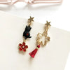 Kawaii Clip on Earrings No Piercing Cute Cat Butterfly Bunny Asymmetric Ear Clips Pink Sweet Sakura Style Ear Jewelry for Women - Image 10
