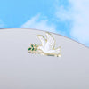 Peace Pigeon with Tree Leave Enamel Pin Brooch Cartoons Badge for Case Bags Jeans Hoodies Denim Lapel Pin Jewelry Unisex Gift - Image 4