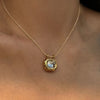 Box Chain Necklace Female Gold Color Brilliant Zirconia Pendant Jewelry for Engagement Simple Accessories - Image 4