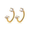 2Pcs Stainless Steel Crystal CZ Tragus Piercing Helix Studs Earrings For Women Girls Hoop Nose Ring Body Piercing Jewelry - Image 11