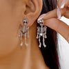 Classic Gothic Black Moon Star Tassel Crystal Earrings For Women Vintage Vampire Bat Water Drop Earring Halloween Charm Jewelry - Image 22