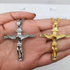 Crucifix Jesus Christ Men Jewelry Gold Brown Silver Color Metal Cross Pendant With Neck Chain Necklaces For Women - Image 6