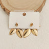 Creative heavy metal leaf starfish stainless steel earrings, and rusty earrings for women, party jewelry - Image 3