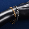 Blingbling Stainless Steel Bracelet Link Cut Oval Hand Chain for Women Men Wristband Bangle Anklets Metal Jewelry Summer Gift - Image 5