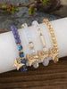 4Pcs Butterfly Beaded Bracelet Set For Women Pink Acrylic Beads Elastic Chain Bangle Female Bohemian Party Jewelry Gift - Image 19