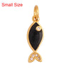 Marine Organism Sea Horse Turtle Fish Conch Shell Starfish Charm Pendant, 8K Gold Plated Zircon Jewelry Finding Supplies - Image 18