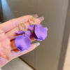 Acrylic Matcha Green Flowers Petal Earrings for Women C Shaped Drop Earring Party Wedding Ear Jewelry - Image 27