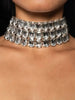 Stonefans Bridal Square Multilayer Choker Necklace Clavicle Accessories Statement Bling Rhinestone Collar Choker Party for Women