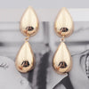 European Simple Metal Drop Earrings for Women Leaf Round Water Droplet Butterfly Twist Geometry Earrings Jewelry Christmas Gift - Image 9