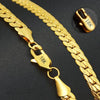 Silver 5MM Gold Full Sideways Chain Necklace For Woman Men Wedding Engagement Jewelry - Image 7