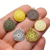10pcs 20 17mm Antique Tibetan Silver Bronze Copper Plated Charms Pendants Bracelet Necklace Accessories Earring Flowers - Image 1