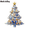 Bowknot Christmas Tree Brooches For Women Unisex 2-color Beautiful Winter Pine-tree Year Plants Party Brooch Pins - Image 1