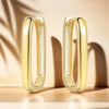 U Shape Hoop Earrings in Many Styles - Image 4
