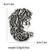 Medusa Brooches for Women 2-color Gold and Silver Lady Pin Office Party Friend Gifts Accessories - Image 6
